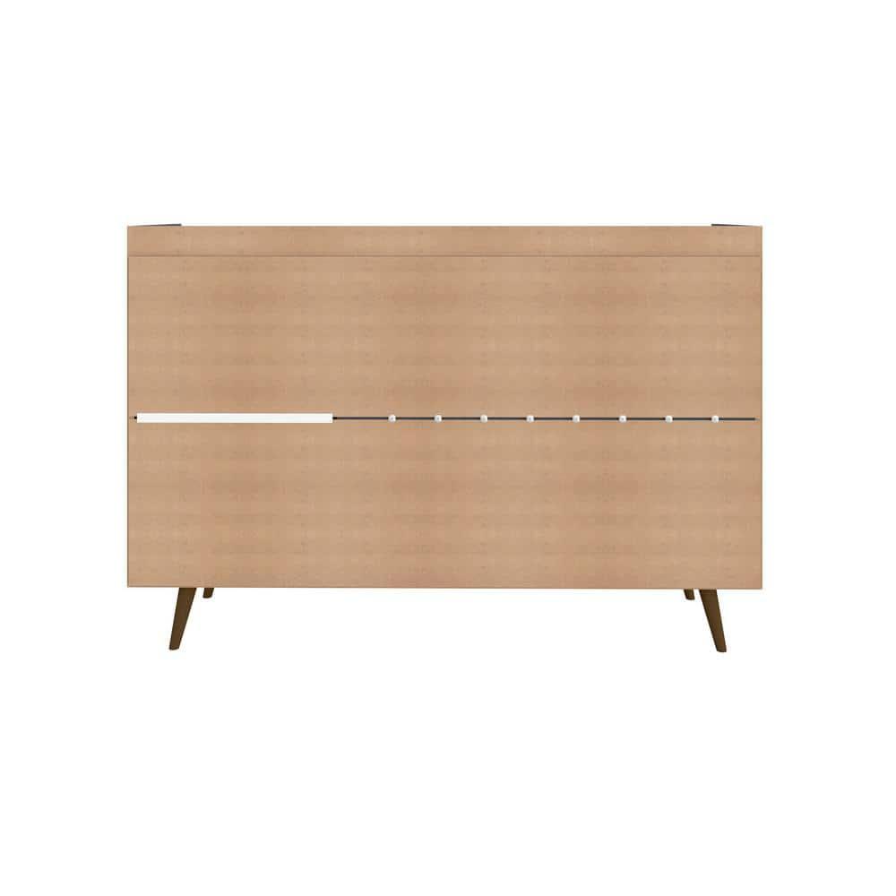 53.54" Bradley Buffet Stand Black - Manhattan Comfort: Mid-Century Modern Storage Console