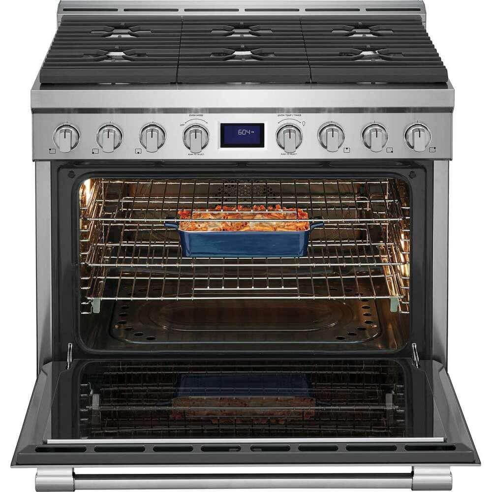 Frigidaire Pcfg3670a 36" Wide 4.4 Cu. Ft. Free Standing Gas Range - Stainless Steel