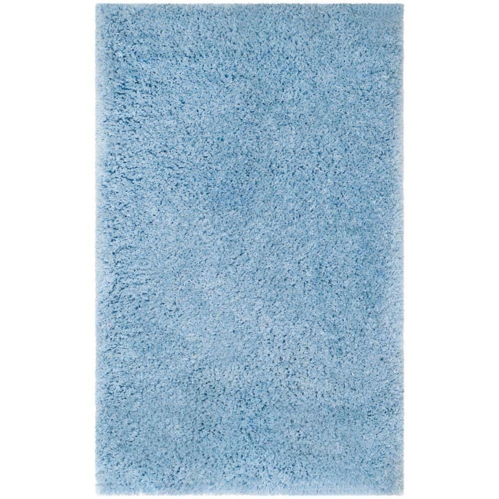 Supreme Shag SGS621 Hand Tufted Indoor Accent Rug - Light Blue - 3'x5' - Safavieh