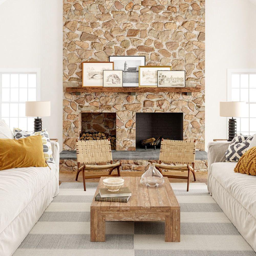 Ebern Designs Hertford Checked Cotton Area Rug