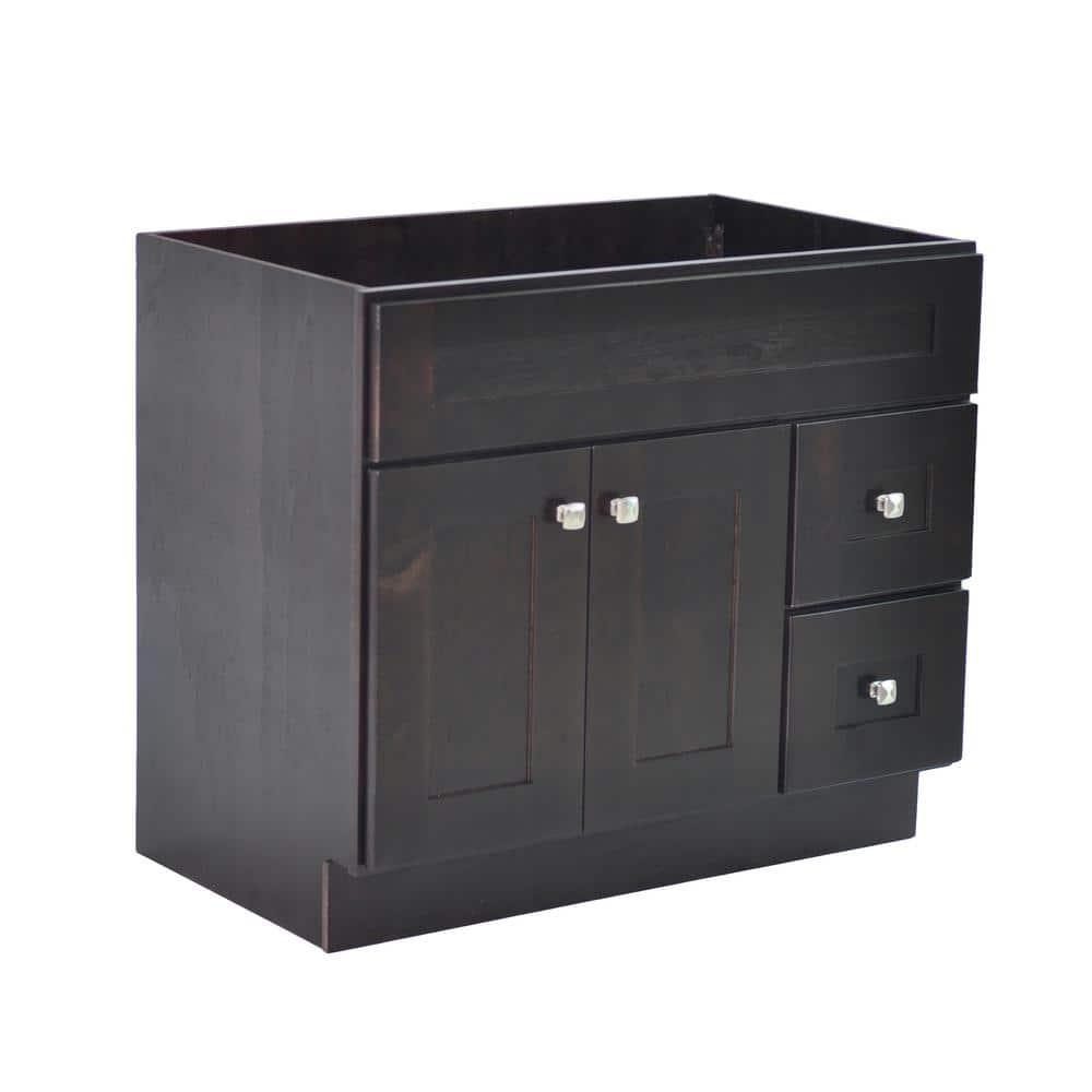 Design House Brookings 36 Inch Bathroom Vanity, Ready to Assemble, Solid Wood, Sherwin Williams – Design House, 587097