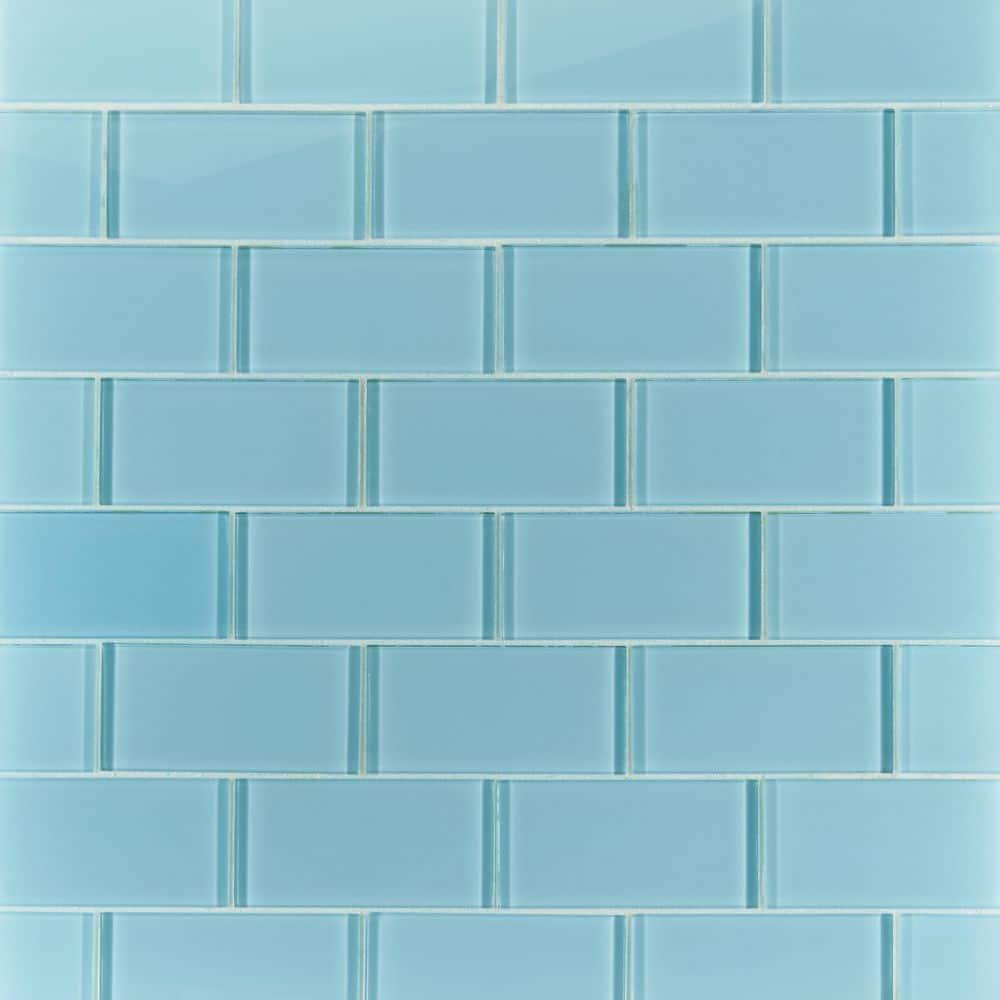 Premium 3" x 6" Straight Edge Glass Mosaic Subway Tile