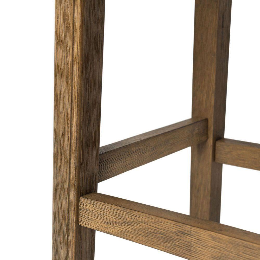 Maven Lane Maven Lane Adrien Backless Saddle Kitchen Stool with Fabric Upholstery