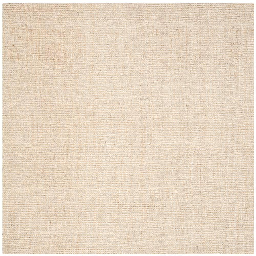 Natural Fiber NF730 Hand Woven Area Rug - Ivory - 9'x9' - Safavieh.