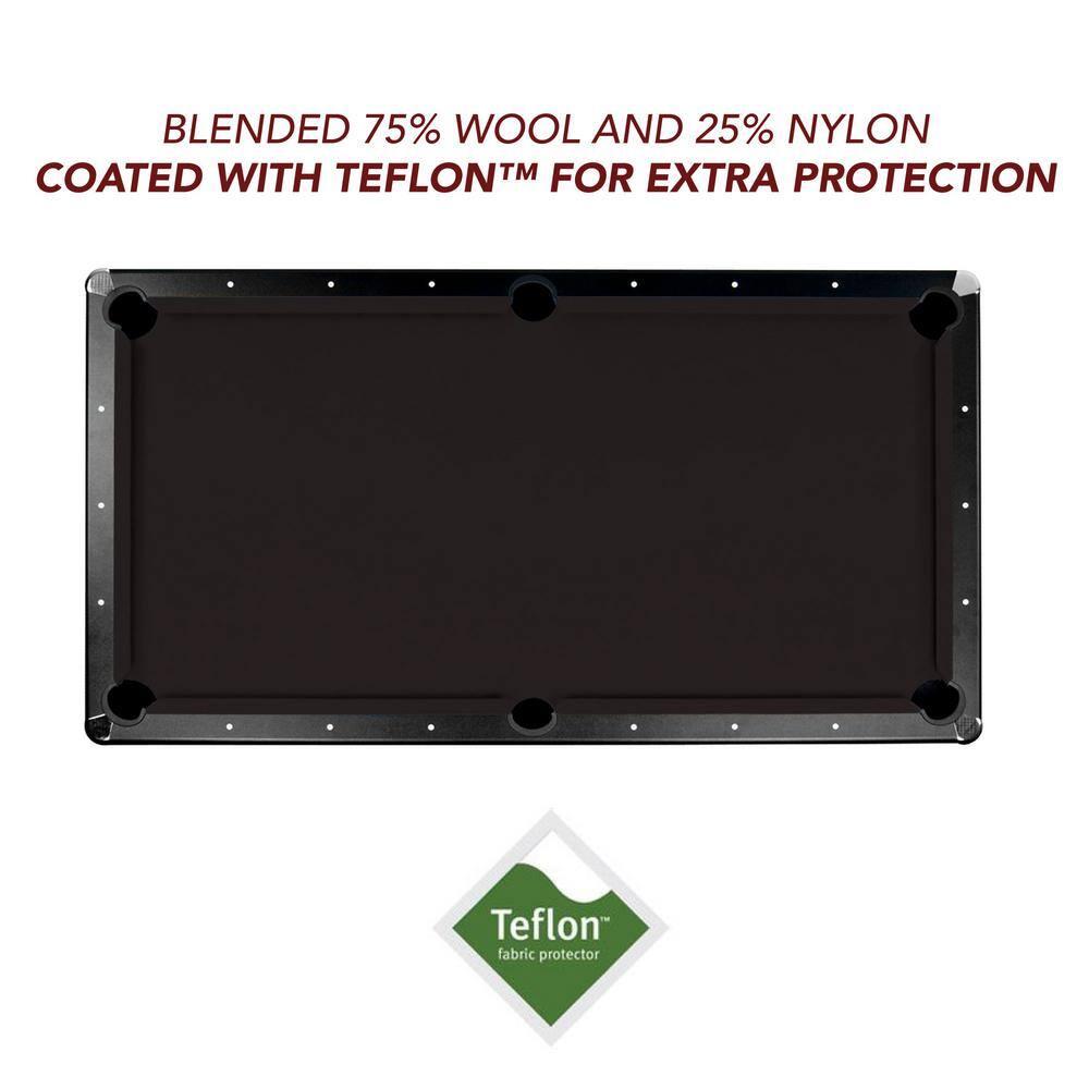 Championship Saturn II 7' Billiard Table Felt w/1 Bed Cloth & 6 Rail Cloths,Black (7 Count)