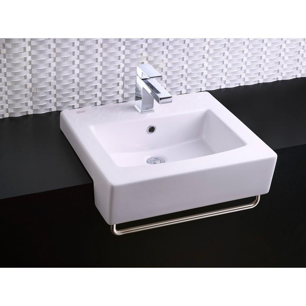 american standard 8412000.002 boxe semi- countertop sink towel bar