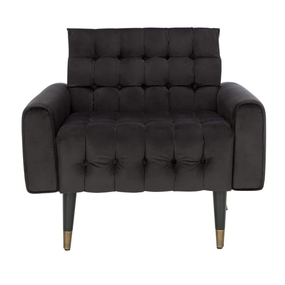 Amaris Tufted Accent Chair - ACH4503 - Shale/Black - Safavieh