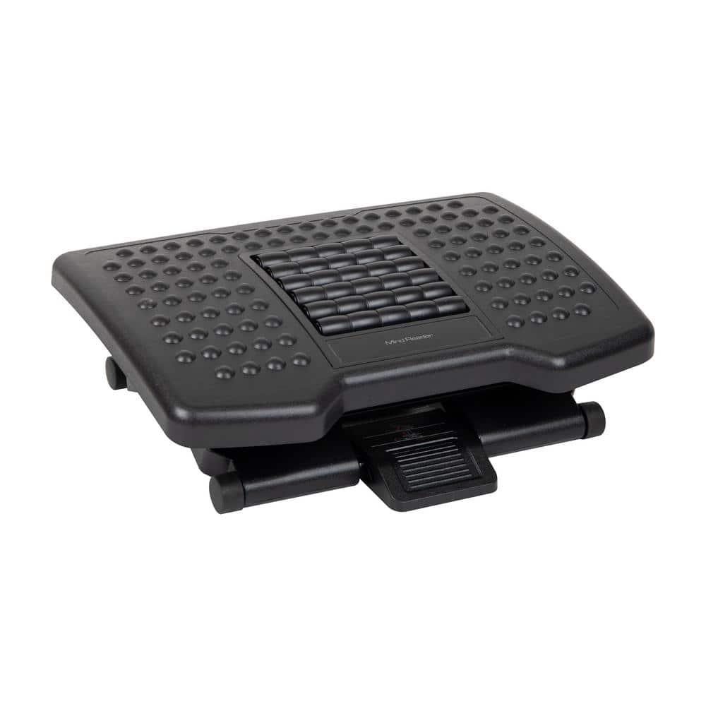 Mind Reader Mind Reader Foot Rest, Under Desk at Work, Ergonomic, Height Adjustable, Plastic, 18"L x 13"W x 6.75"H