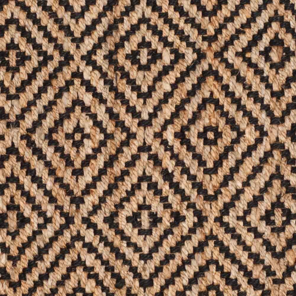 Natural Fiber NF181 Hand Woven Indoor Accent Rug - Natural/Black - 3'x5' - Safavieh.