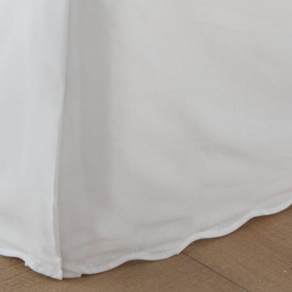Stone Cottage Bedding Stone Cottage Solid Scalloped Cotton Bedskirt