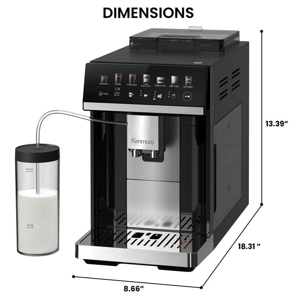 Kenmore Kenmore Super Automatic Espresso Machine with Dual Cream System Milk Frother & Grinder