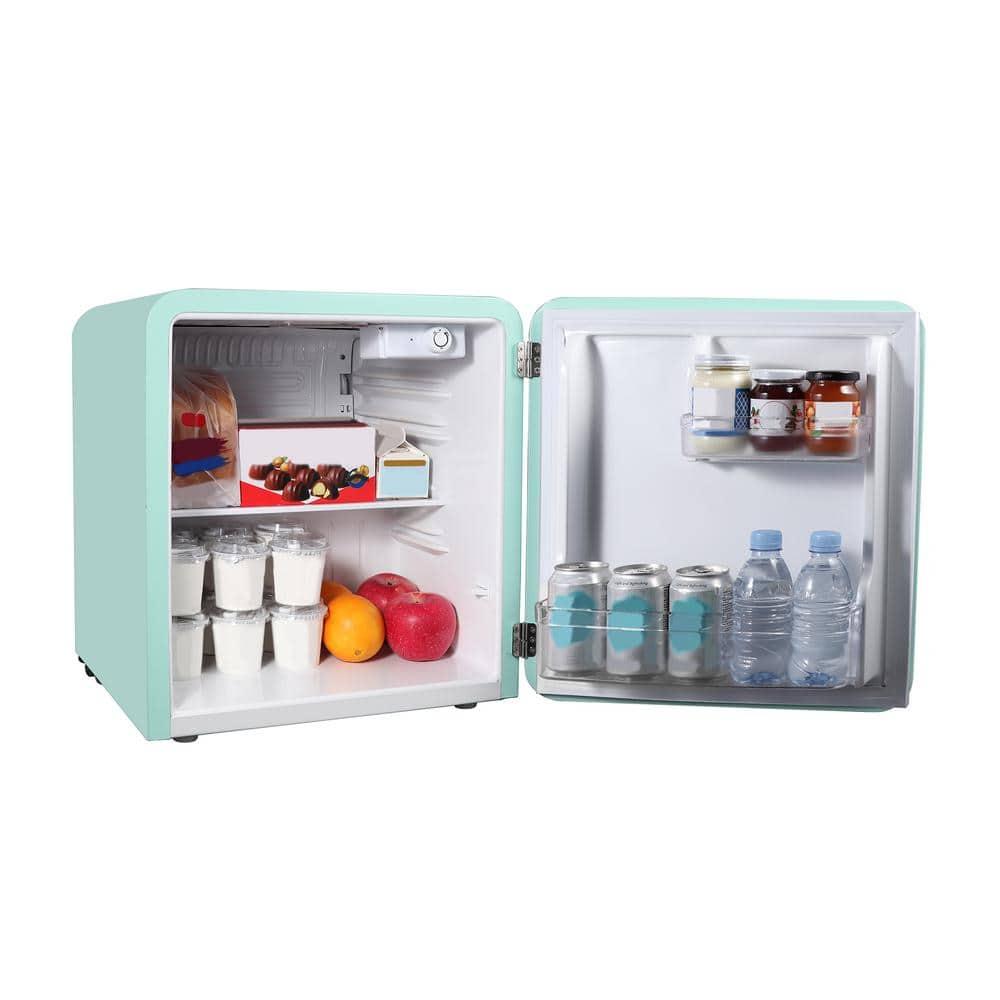 Magic Chef Magic Chef 1.6 Cubic Feet Retro Style Mini Fridge with Interior LED Light, Mint