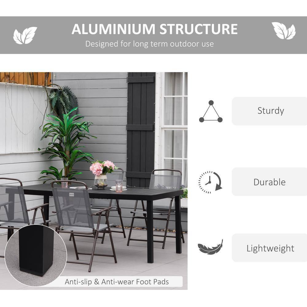 Outsunny Rectangular Outdoor Dining Table