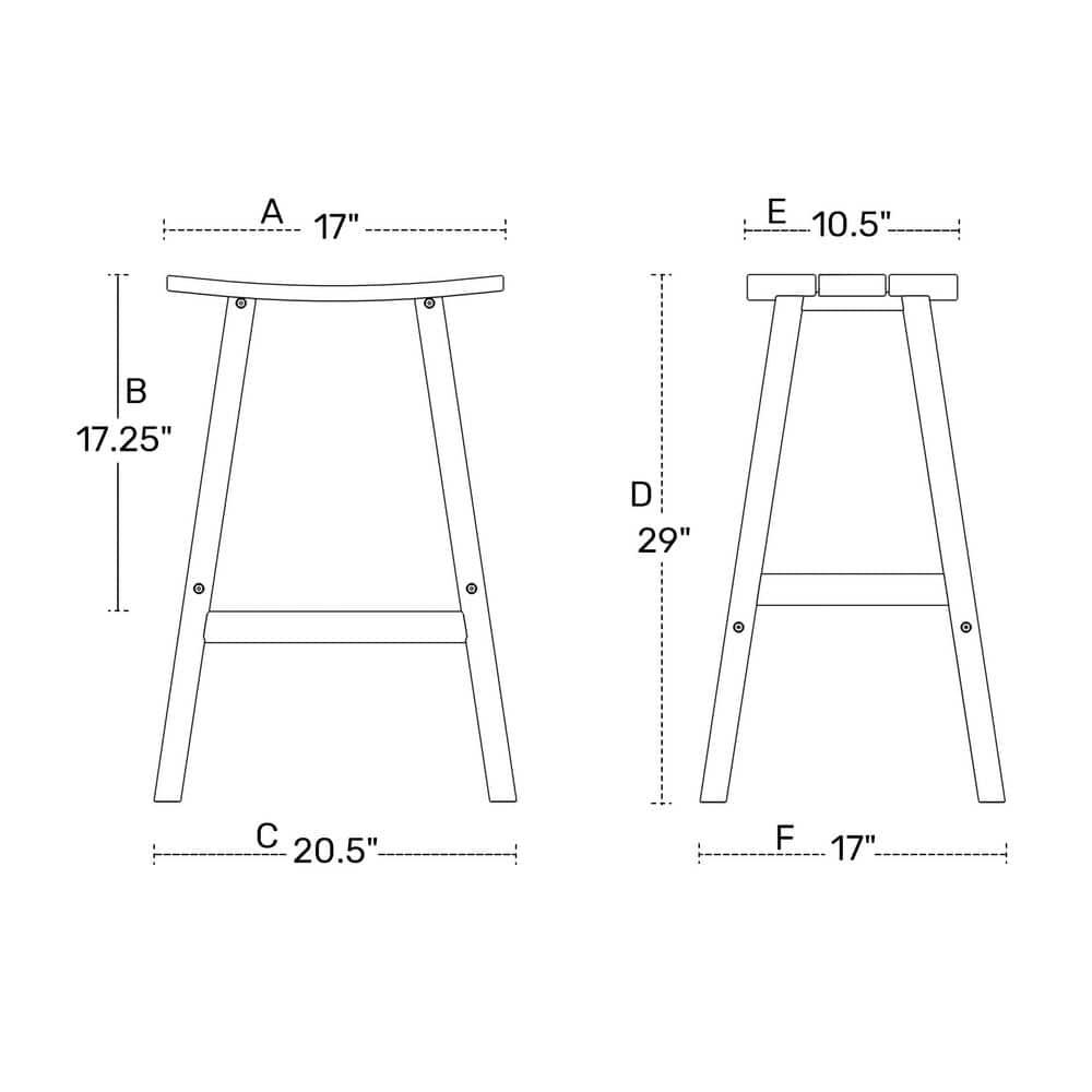 Laguna All-Weather HDPE Curved Saddle Bar Stool 29" Red