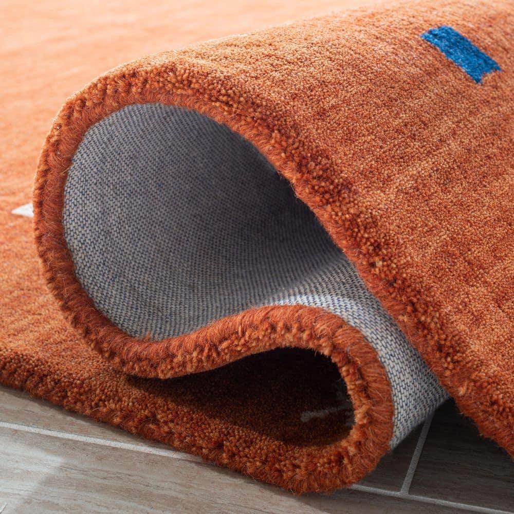 Himalaya HIM563 Handmade Area Rug - 6'x6' - Rust - Safavieh
