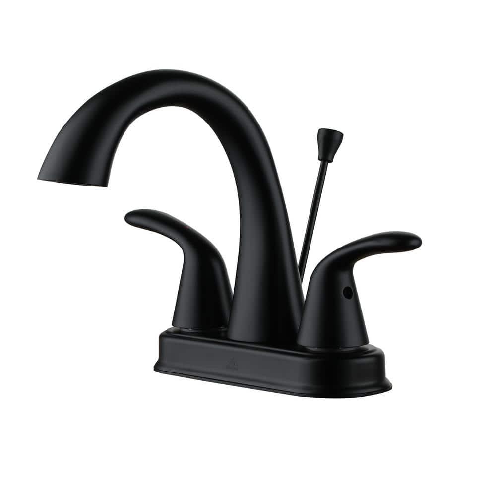 2 Handle Bathroom Faucet with Drain