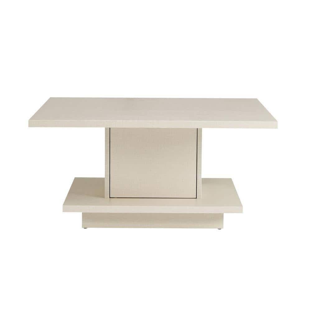 24/7 Shop At Home Traci 31" Square Coffee Table: Modern Design, Pedestal Base, MDF & Veneer