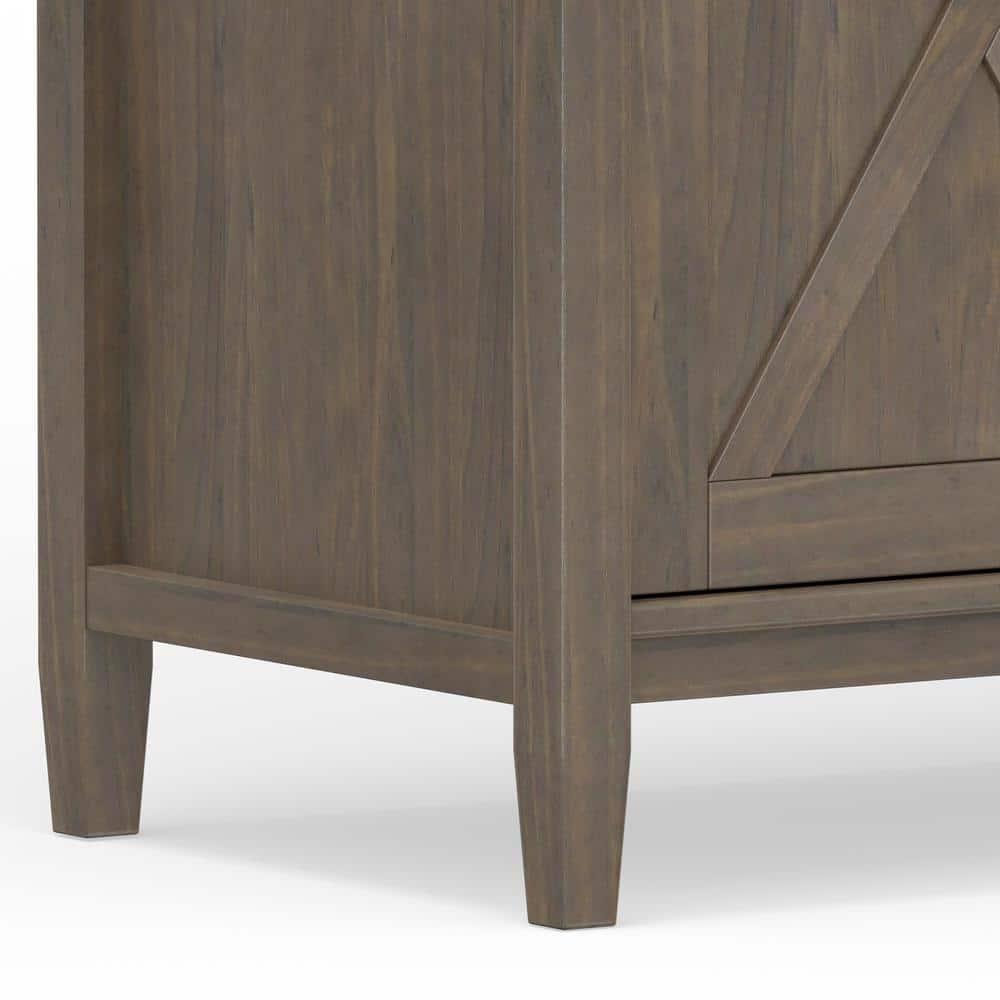 Simpli Home Ela 54"W Solid Wood Sideboard Buffet with 6 Drawers and 2 Storage Cabinets