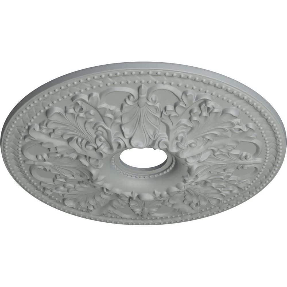 Ekena Millwork 23 7/8"OD x 4"ID x 2 1/8"P Ashley Ceiling Medallion (Fits Canopies up to 4 3/4")