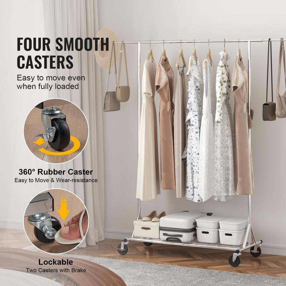 450 lbs Heavy Duty Clothing Garment Rack with Wheels