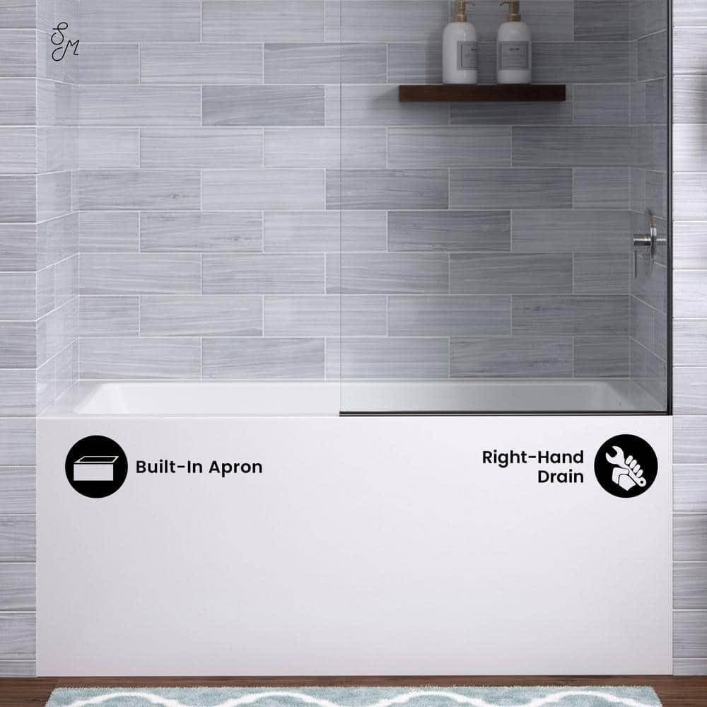 Voltaire 54" x 30" Alcove Bathtub with Apron