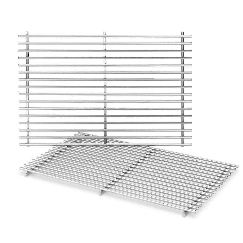 17.5" 7639 Grill Grate for Weber GS4 Spirit II/I 300 Series Spirit E/S 310 320 330, 7638 Grill Grid for Weber 900 Spirit 700 Genesis Silver & Platinum & Gold B/C Genesis 1000-3500, Stainless Steel