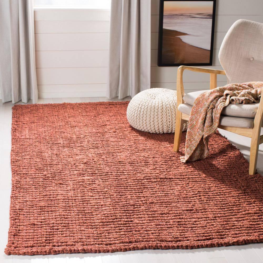 Natural Fiber NF447 Hand Woven Indoor Area Rug - Rust - 5'x8' - Safavieh