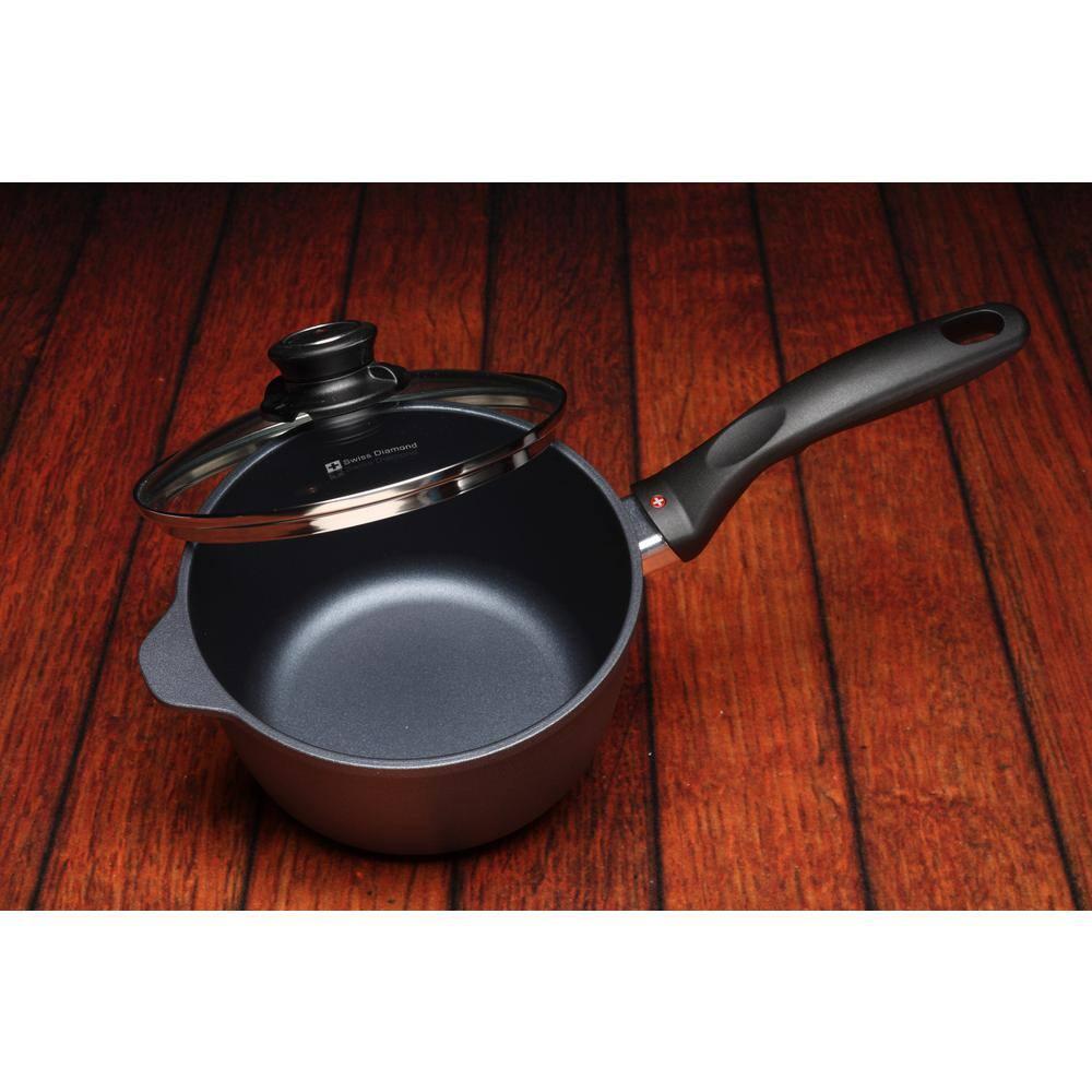 Swiss Diamond 2.2 Quart Saucepan With Lid