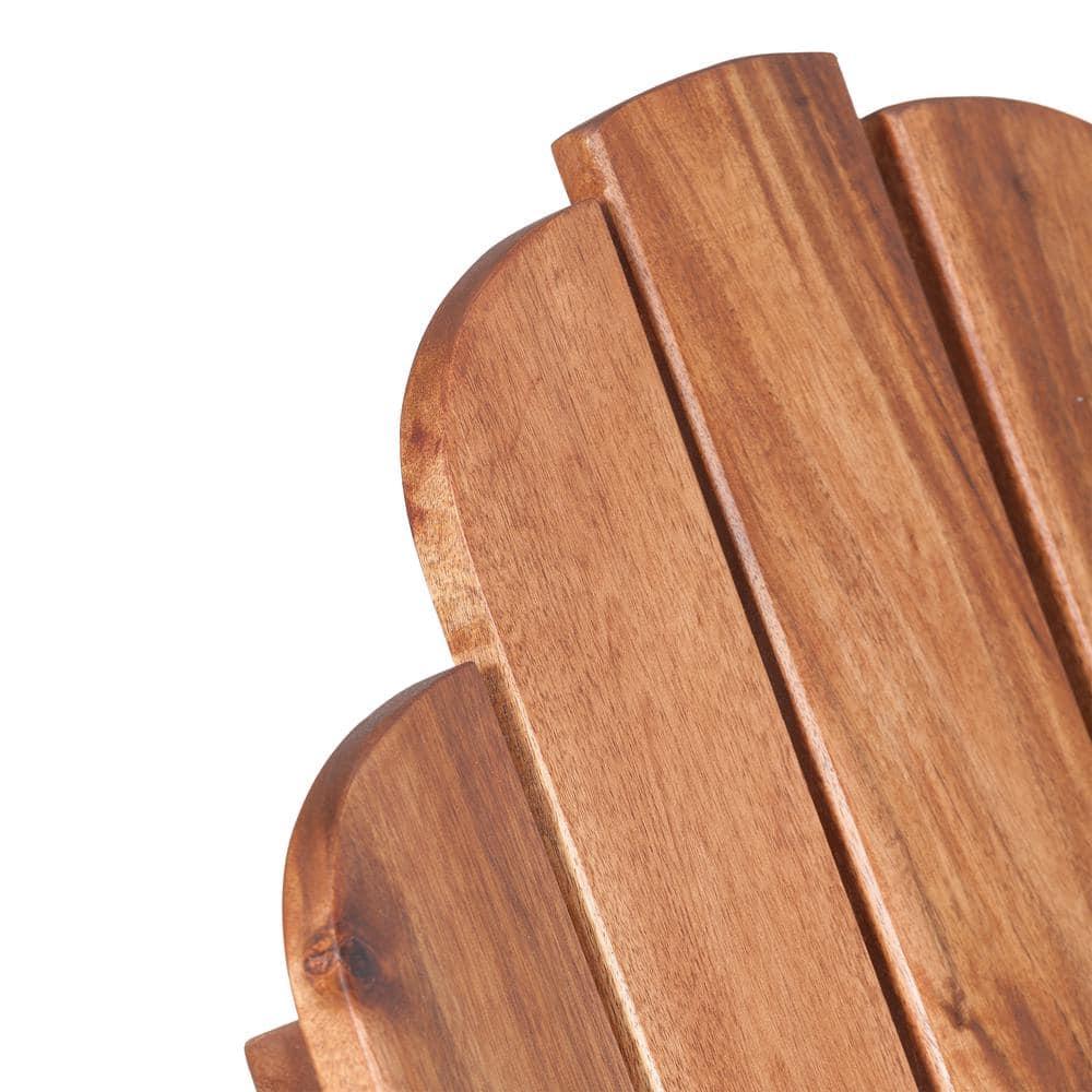 Foldable Acacia Wood Adirondack Chair for Outdoor Patio