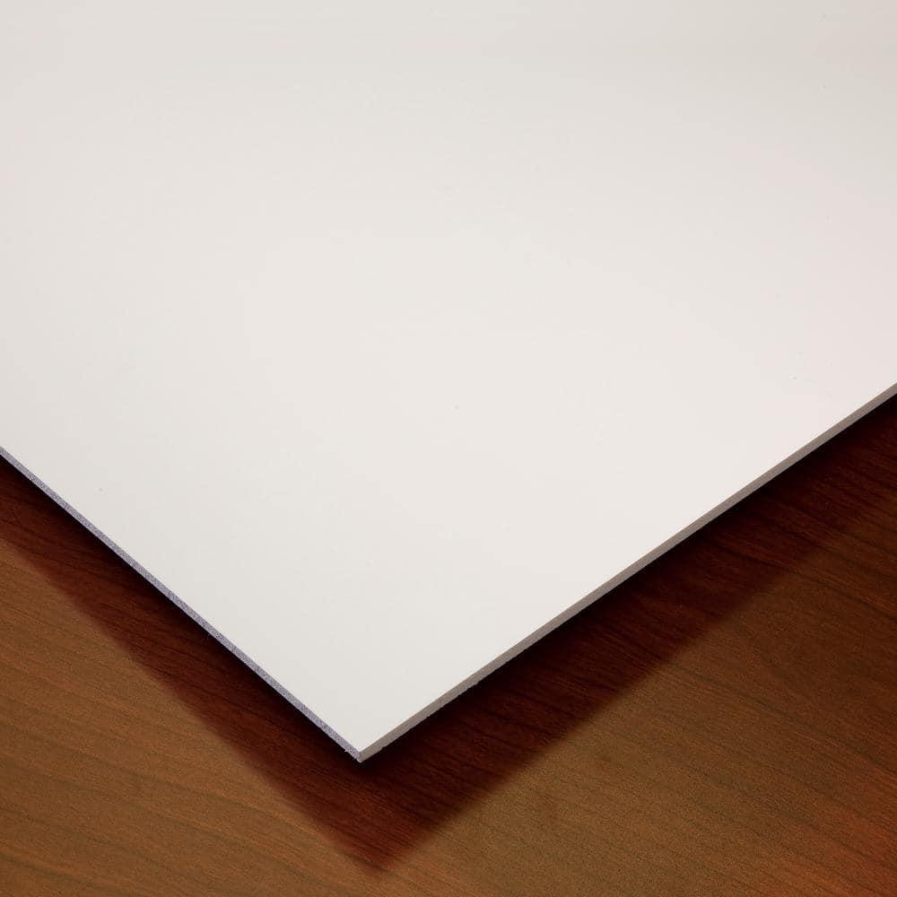 Genesis 2’ x 2’ Smooth Pro (12 Pack) Waterproof, Fire-Rated PVC, Washable, Easy Drop-In Installation, White Solid Through Color