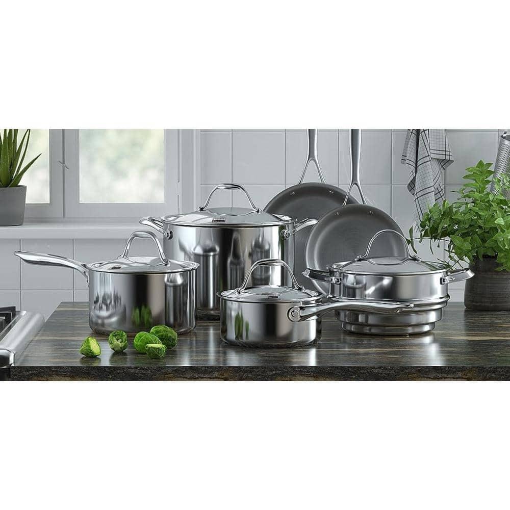 3 Quarts Stainless Steel Saute Pan with Lid