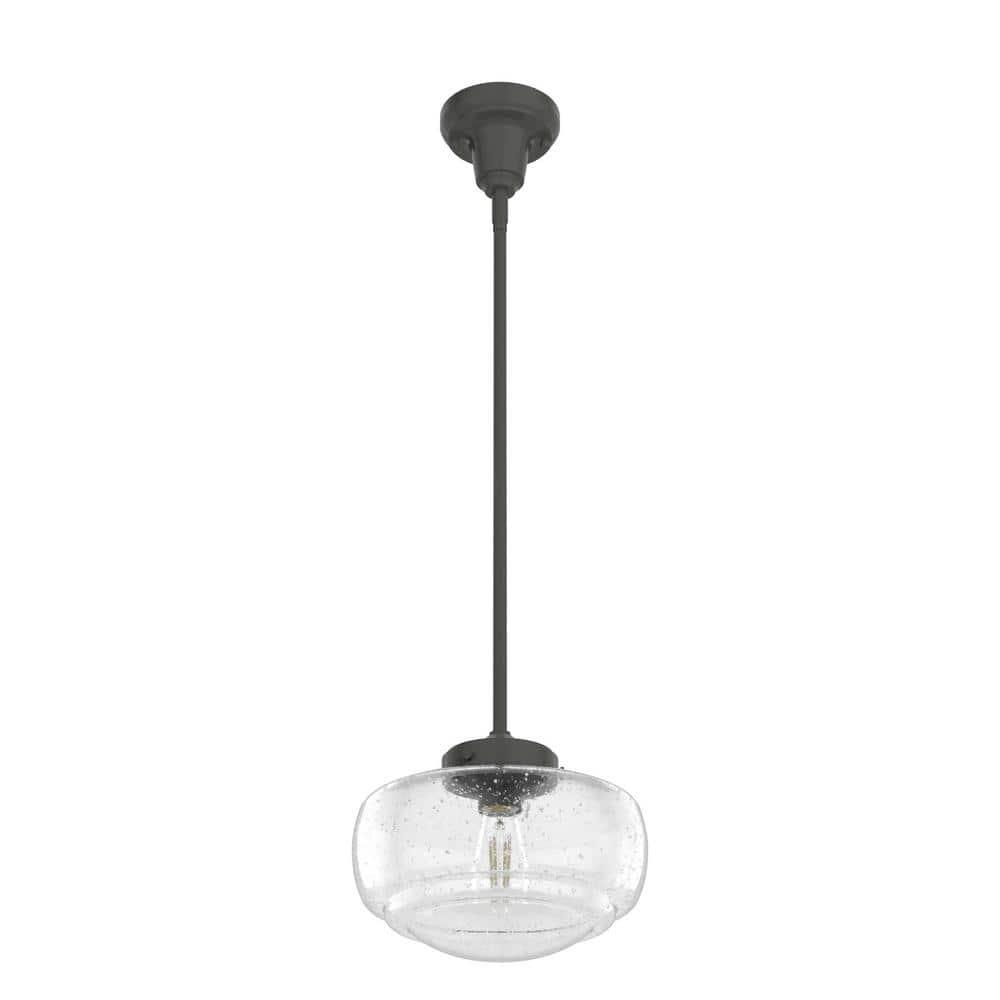 Hunter Fan Saddle Creek 1 - Light Single Schoolhouse Pendant with Glass