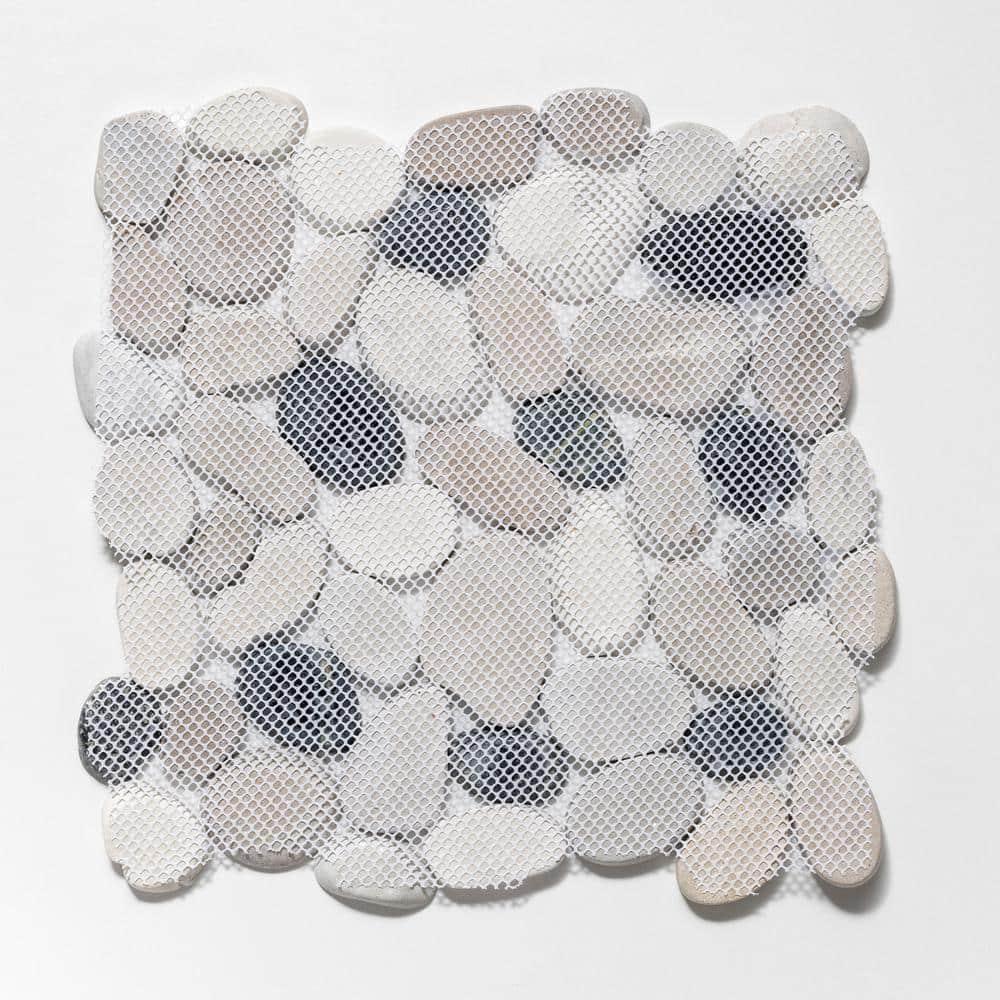 Sliced Pebble Mosaic Wall & Floor Tile