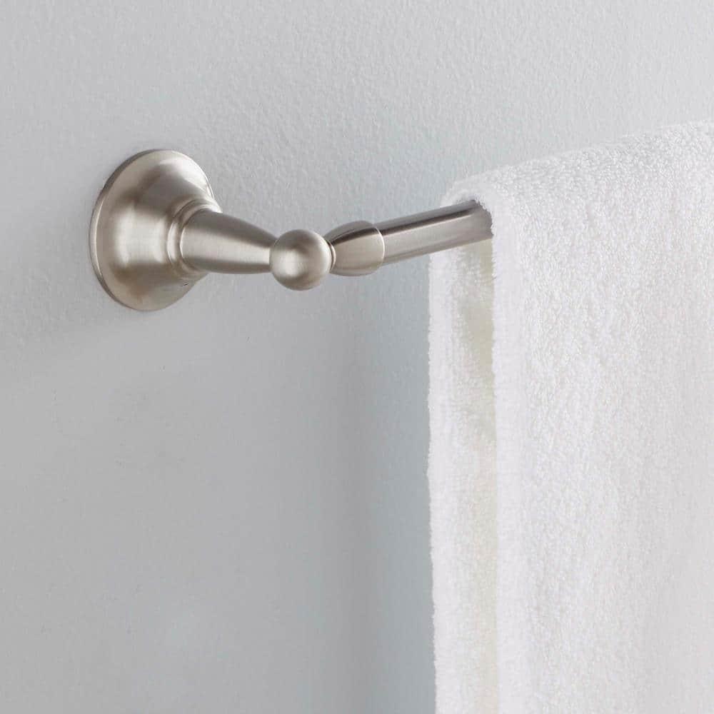 Moen Sage Brushed Nickel Towel Bar 24 in. L Brass