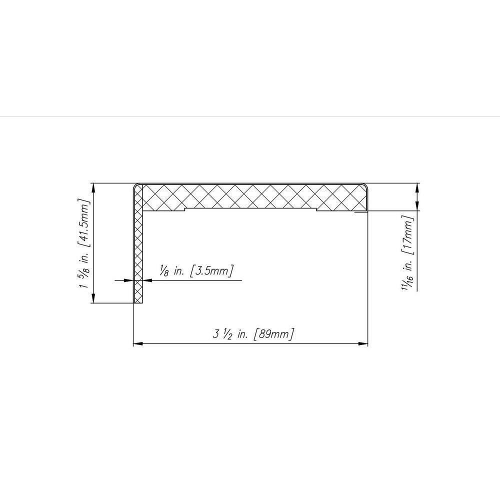 Belldinni Interior Set of Casings for Door Slab and Single Swing Door 11/16 in. D x 3-1/2 in. W x 85-1/2 in. L MDF  (5-Piece Kit) (Set of 5)