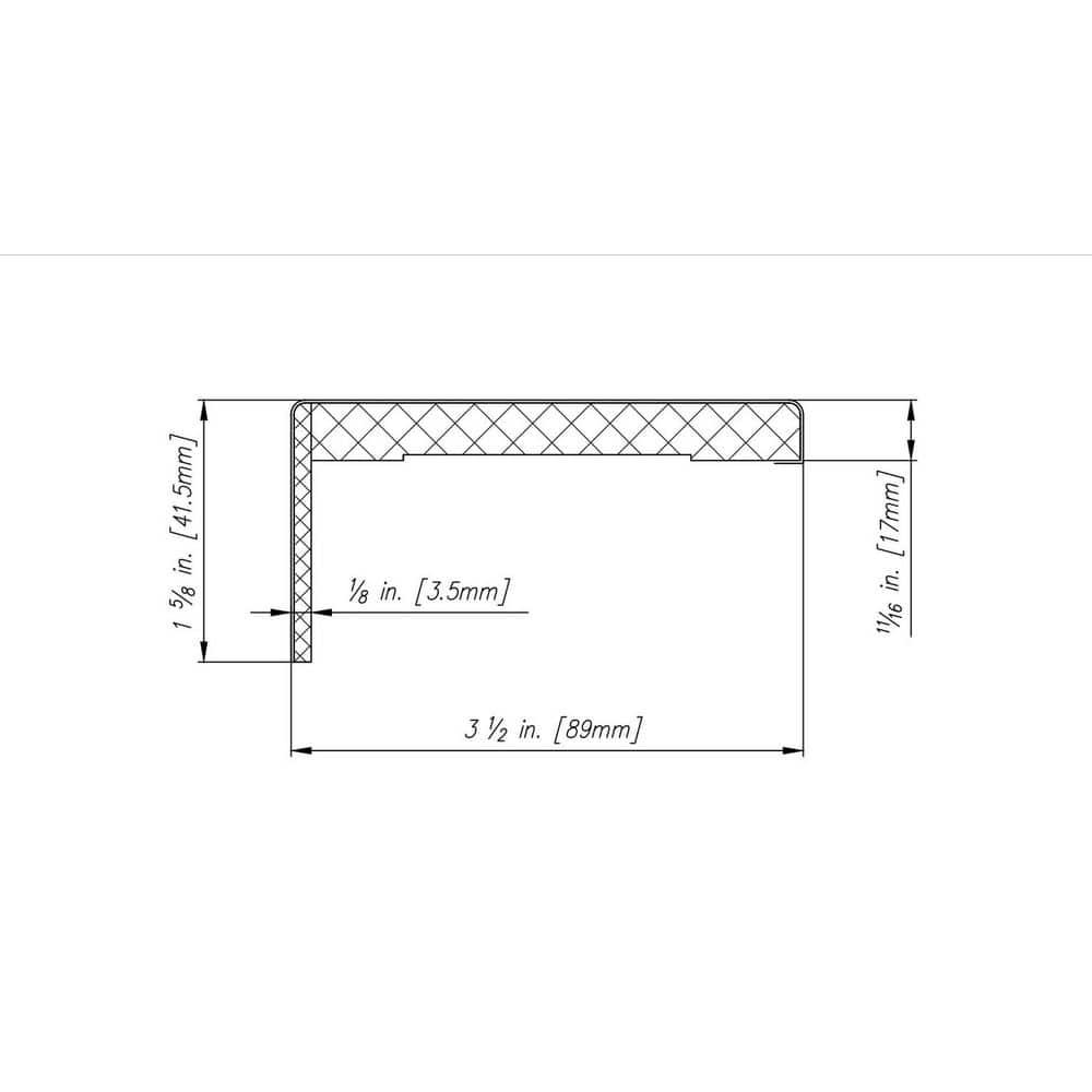 Belldinni Interior Set of Casings for Door Slab and Single Swing Door 11/16 in. D x 3-1/2 in. W x 85-1/2 in. L MDF (5-Piece Kit) (Set of 5)