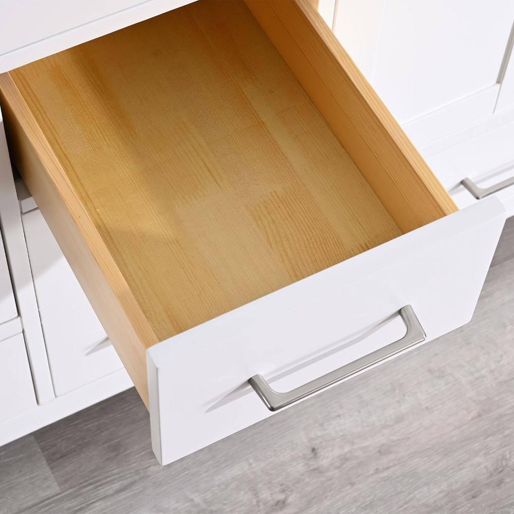 DSUNNER 60 in Bathroom Vanity without Top and Sink, 60 inch Modern Freestanding Bathroom Storage Only