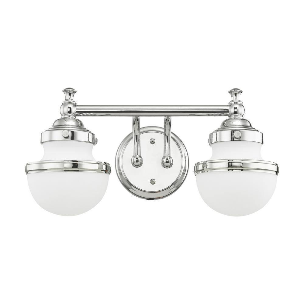 Livex Lighting Oldwick 2 - Light Vanity in  Polished Chrome
