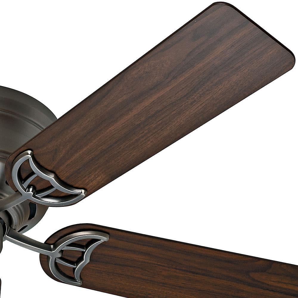 Low Profile III 52 in. Indoor Antique Pewter Ceiling Fan For Bedrooms