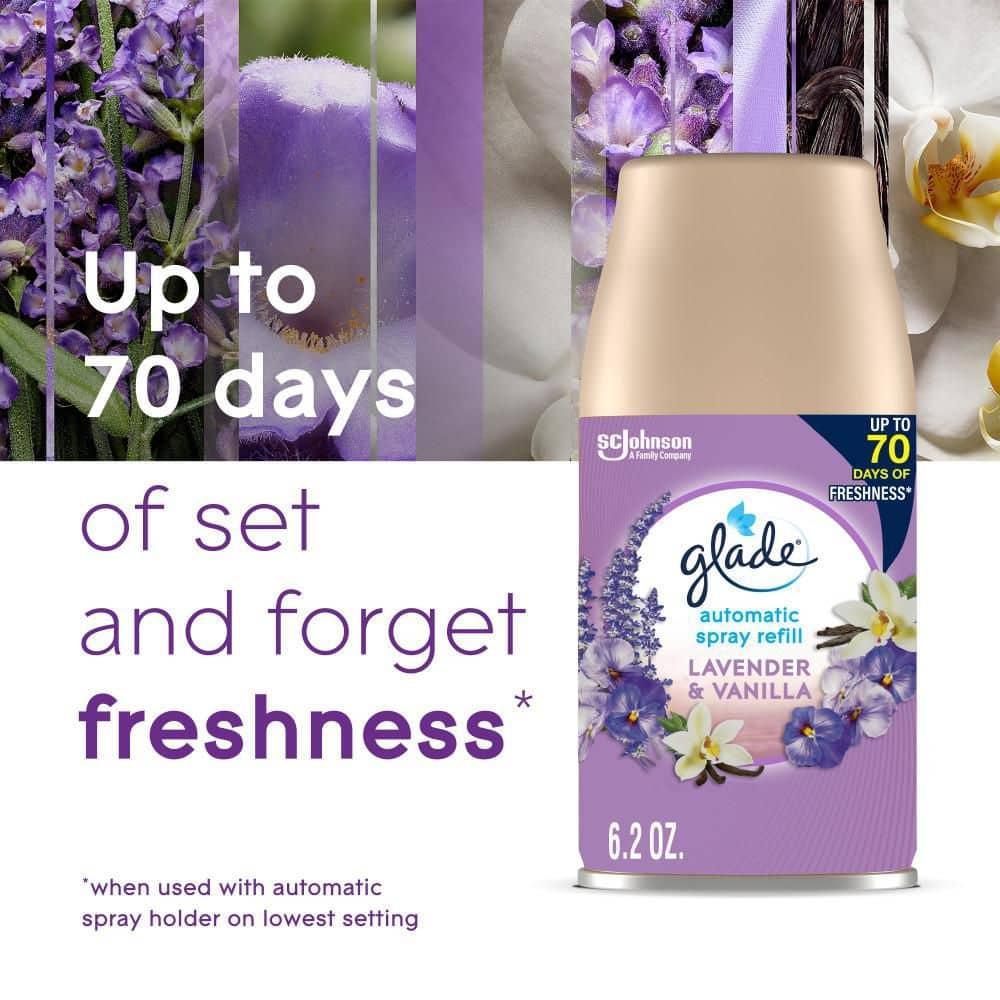 Glade Automatic Spray Air Freshener - Lavender & Vanilla - 6.2oz/2pk