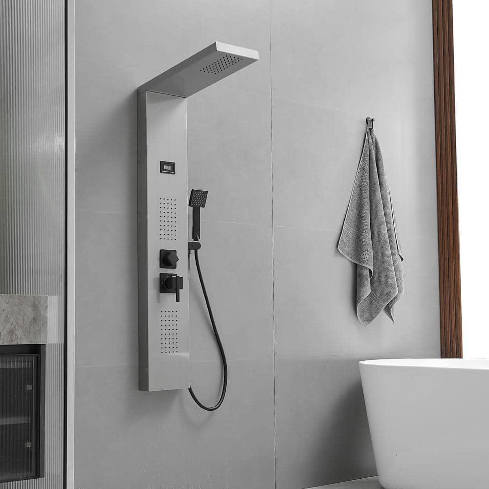 2-Jet Shower Panel System With Hand Shower