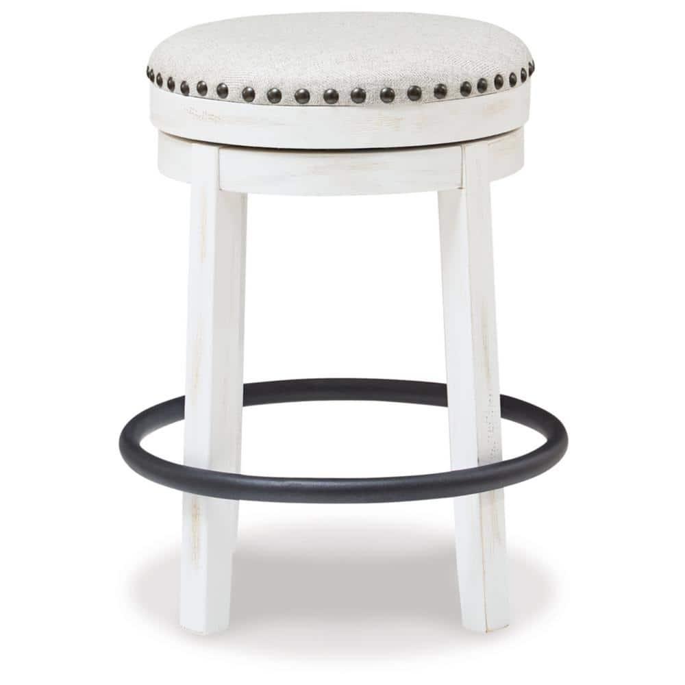 Daiah Swivel Upholstered Counter Stool