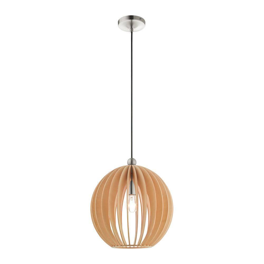 Livex Lighting Pendants 1 - Light Pendant in  Brushed Nickel