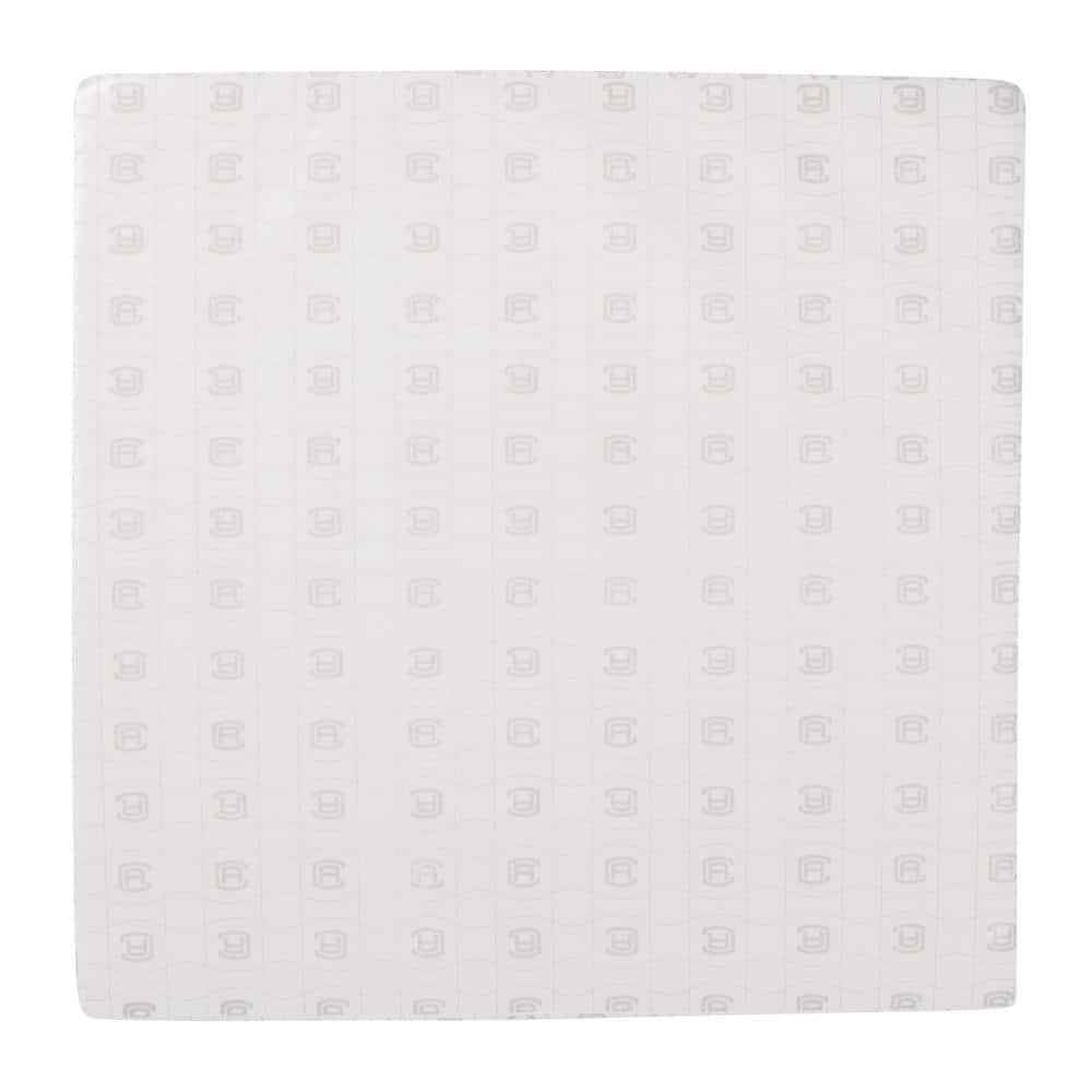 White High-Density Foam Square Patio Lounge Cushion