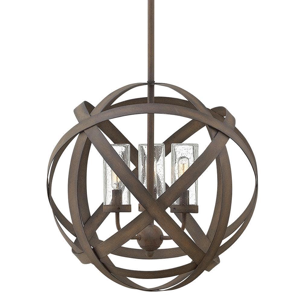 Hinkley Lighting - Carson - 3 Light Medium Outdoor Orb Hanging Lantern in