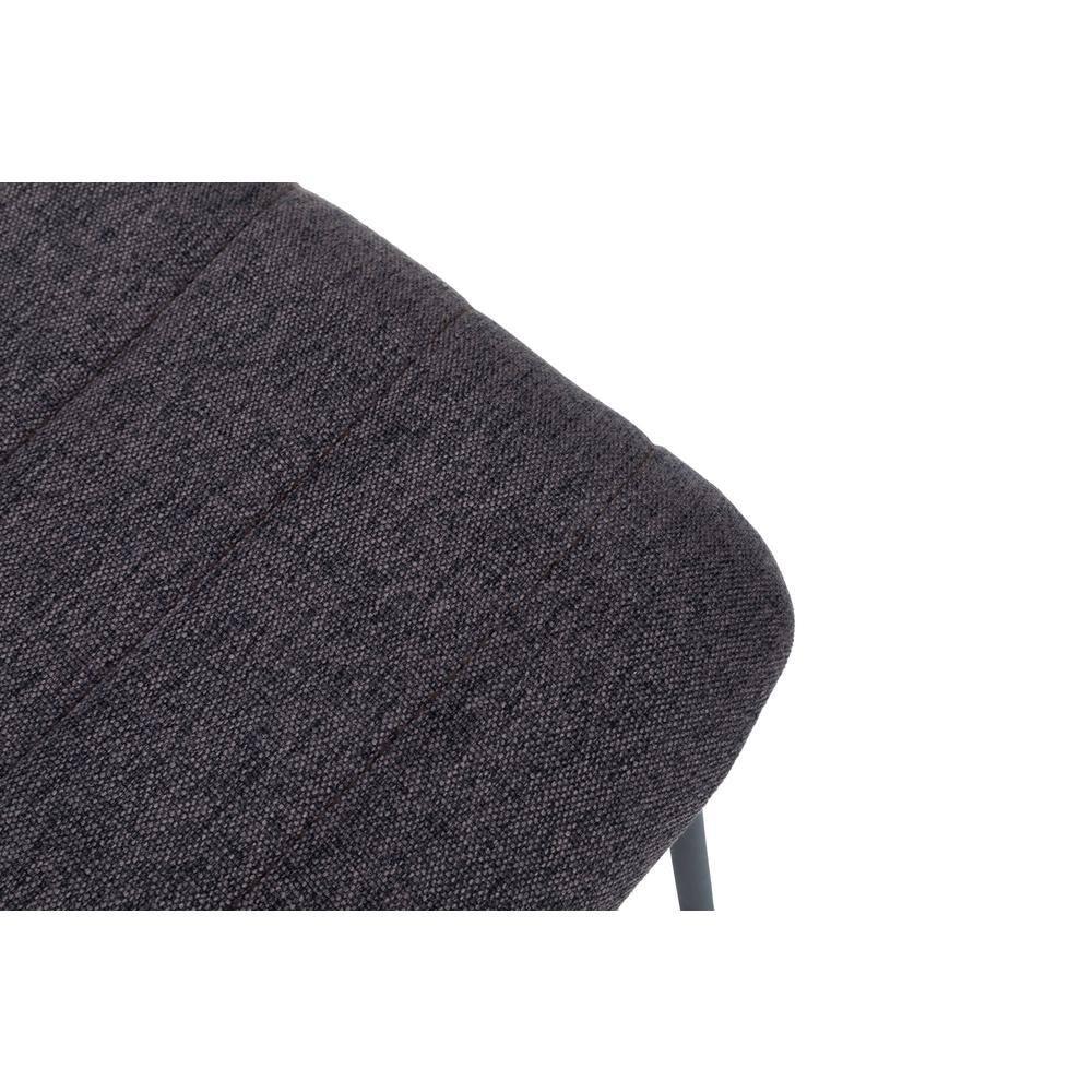 LeisureMod Ergonomic Office Chair Upholstered Guest Side Chair Padded Polyester Desk Chair Zylar Series in Brown