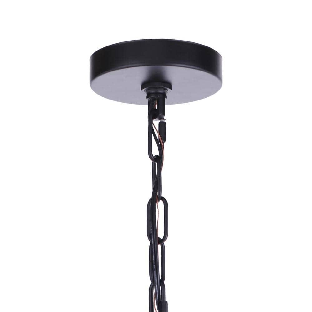 54328-FB-Craftmade Lighting-Larrson - 8 Light Chandelier-Flat Black Finish    -Traditional Installation