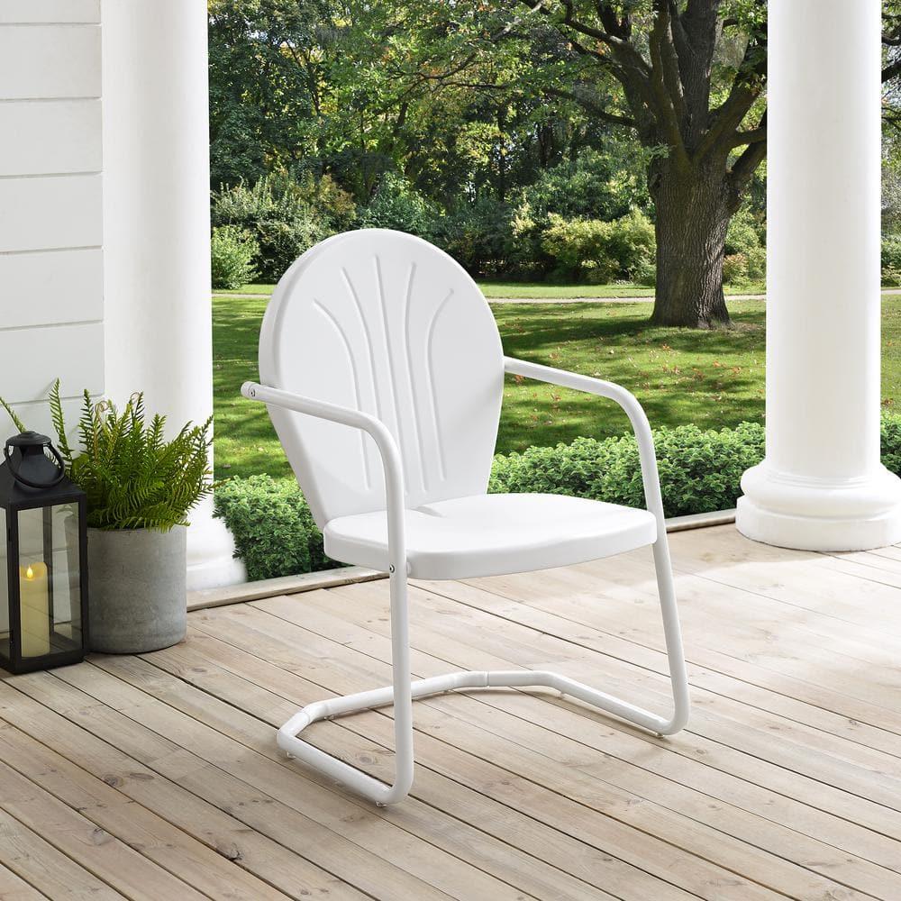 Griffith Metal Chair in White Finish