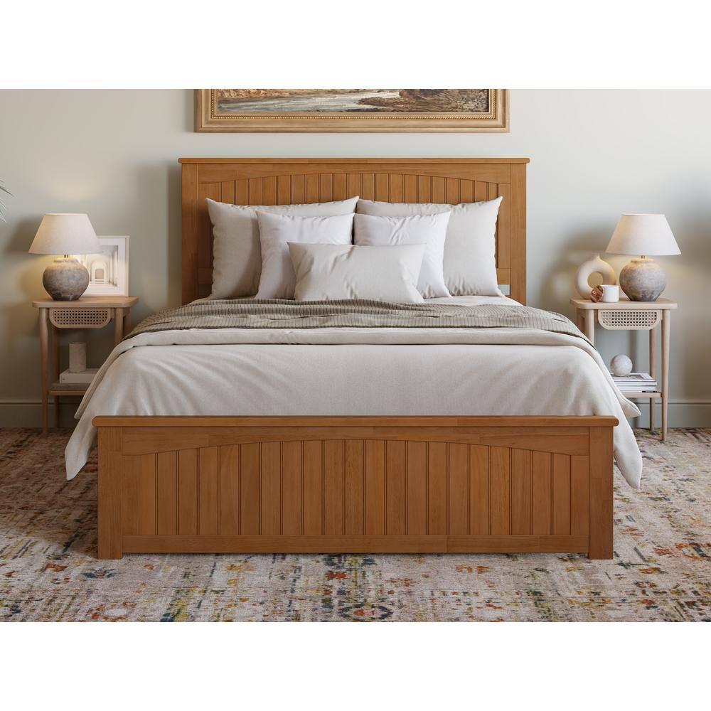 AFI Furnishings Nantucket Low Profile Solid Wood Platform Bed with Matching Footboard
