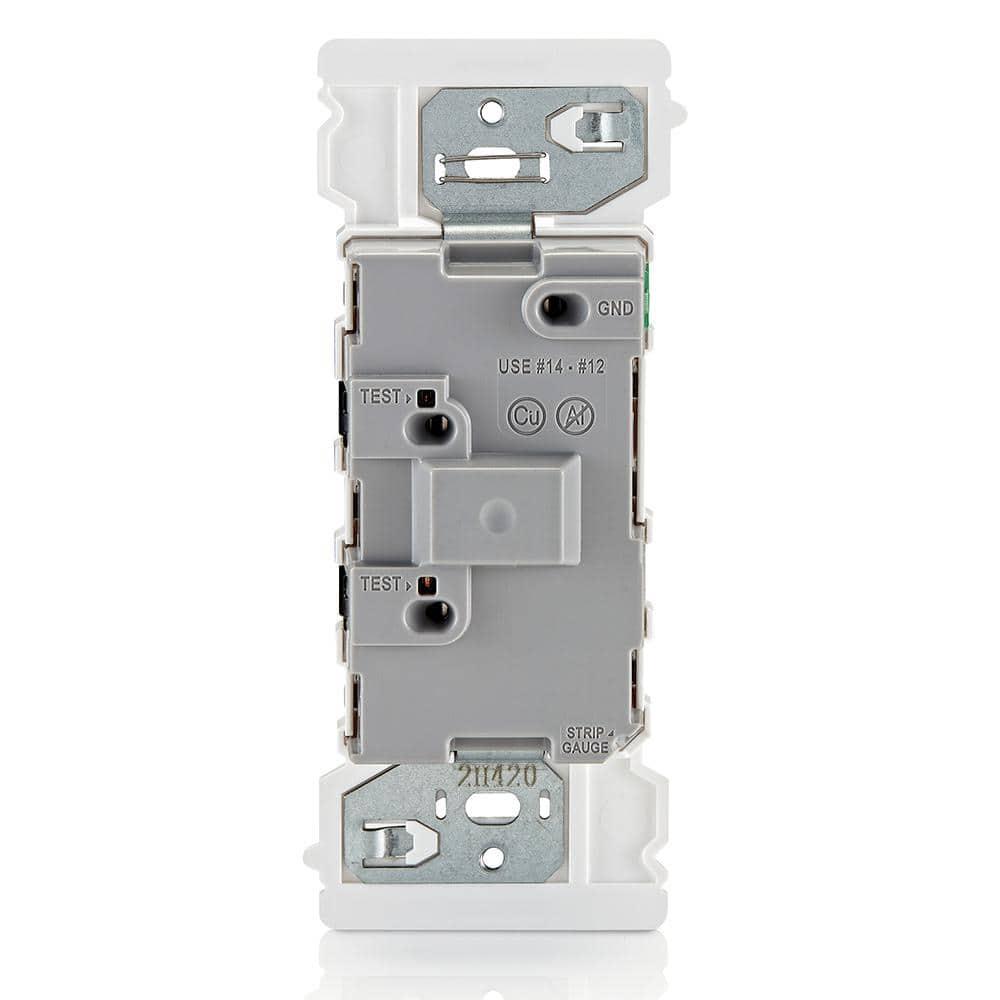 Leviton Decora Edge 15 Amp Single Pole Rocker Switch, White E5601
